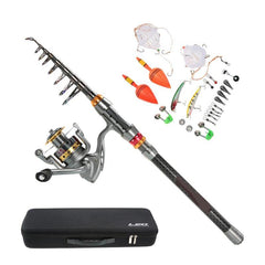 Telescopic Fishing Rod  Set and Kit with Case